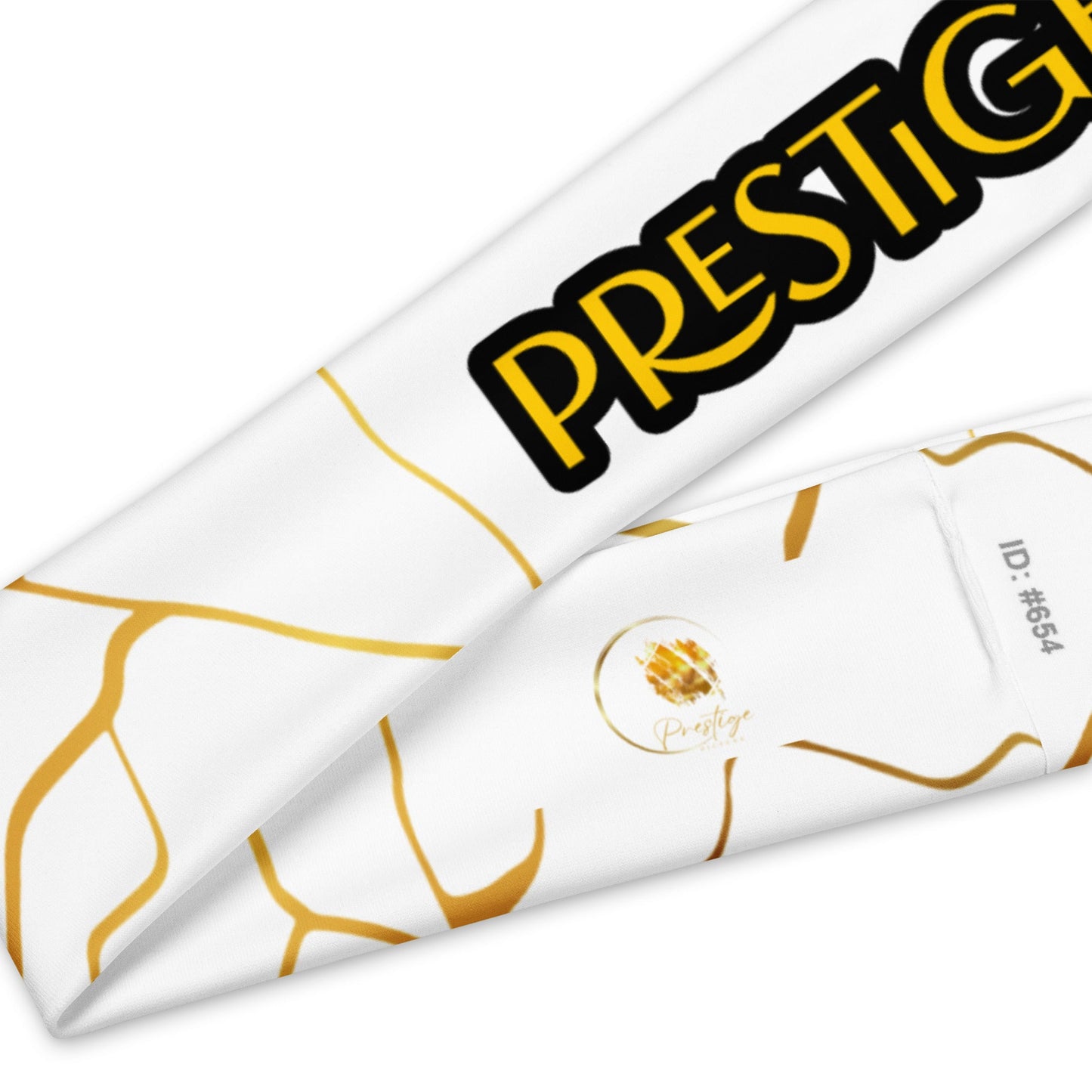 Bandeau de Tête Prestige™ Blanc et Or Filament - Prestige Picture Sxm