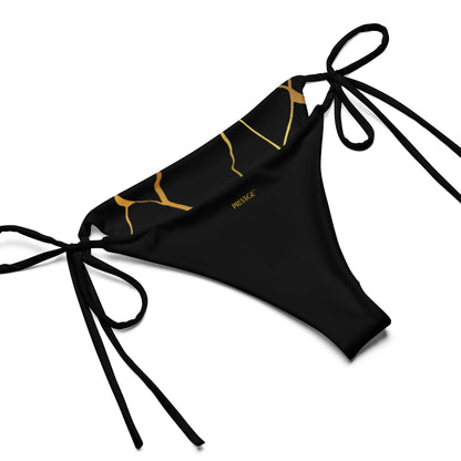 Bikini à string Prestige™ Filament Noir et Or - Prestige SXM