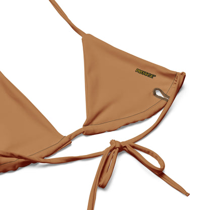 Bikini à string Prestige™ Floraison Nue et Or - Prestige SXM