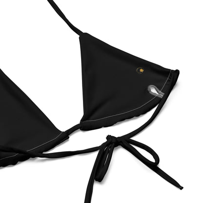 Bikini recyclé a string Prestige™ Noir - Prestige Picture Sxm