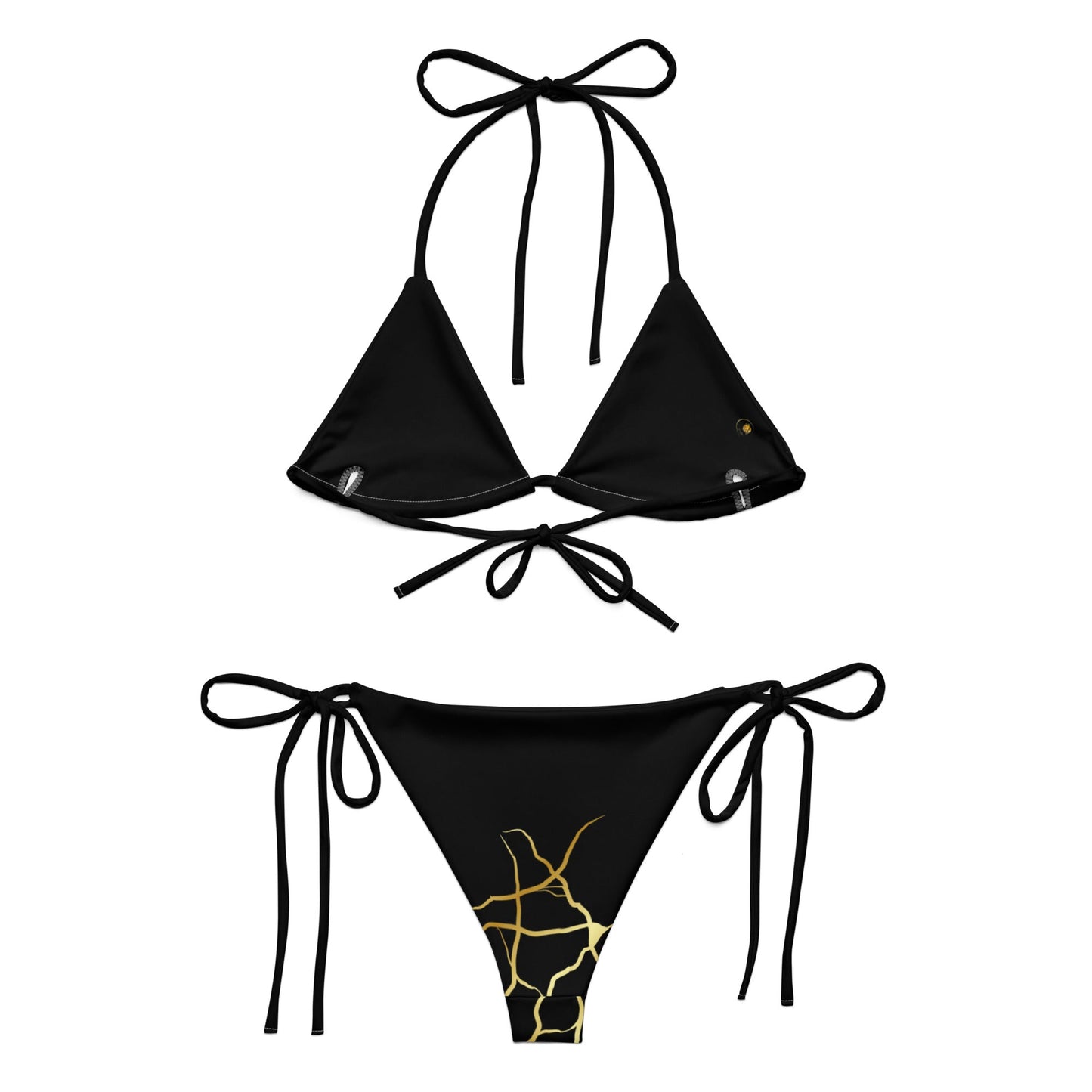 Bikini recyclé a string Prestige™ Noir - Prestige Picture Sxm