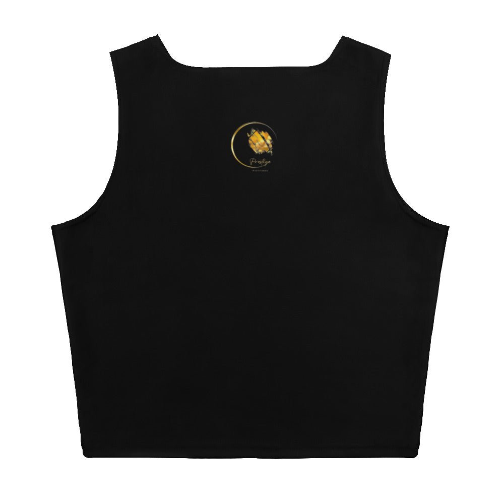 Black and Gold heart of love Crop Top - Prestige Picture Sxm