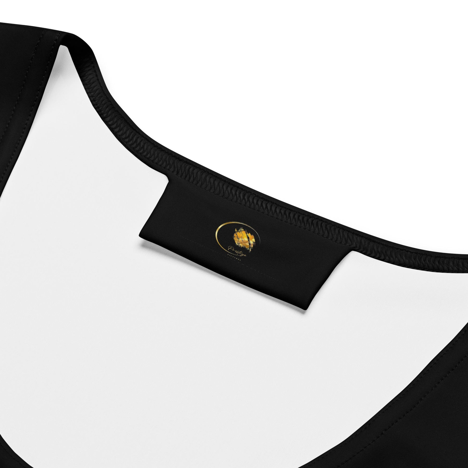 Black and Gold heart of love Crop Top - Prestige Picture Sxm