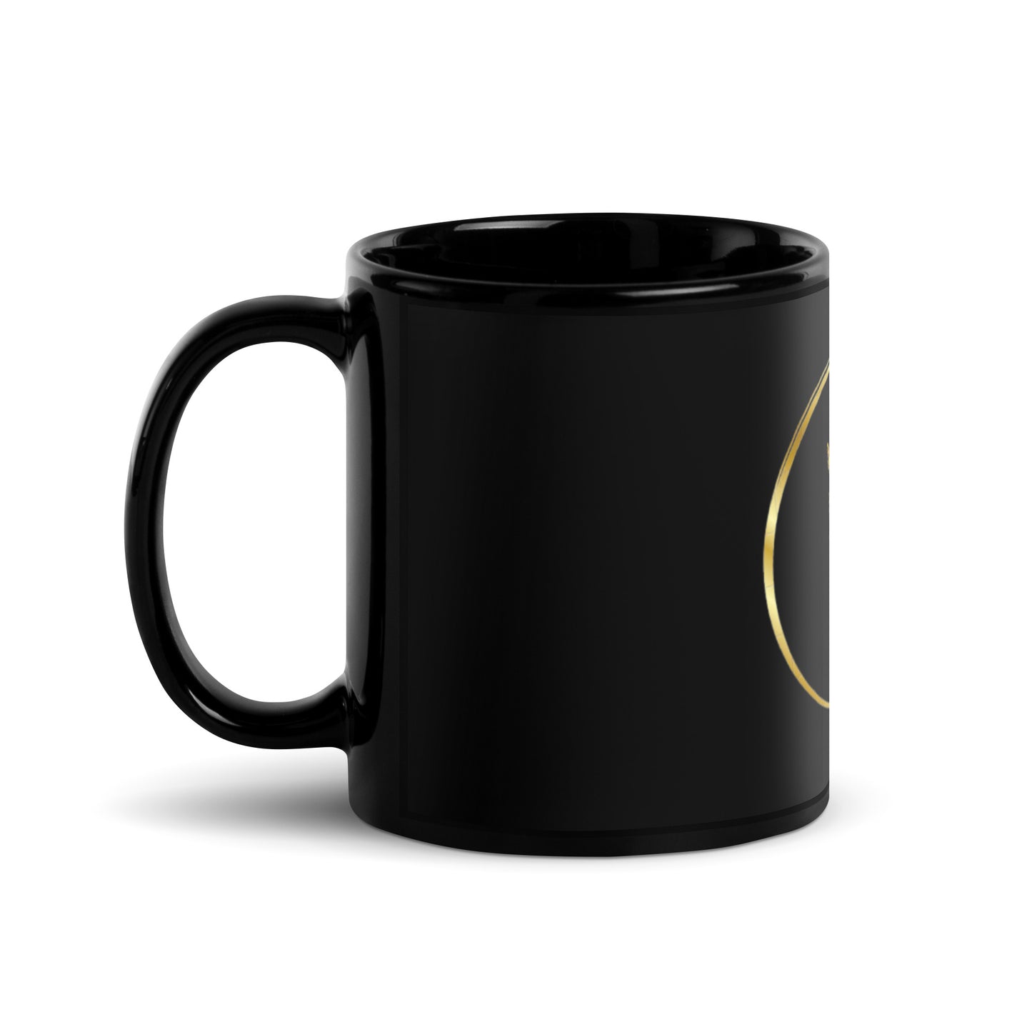 Prestige™ Black and Gold Glossy LOGO Mug