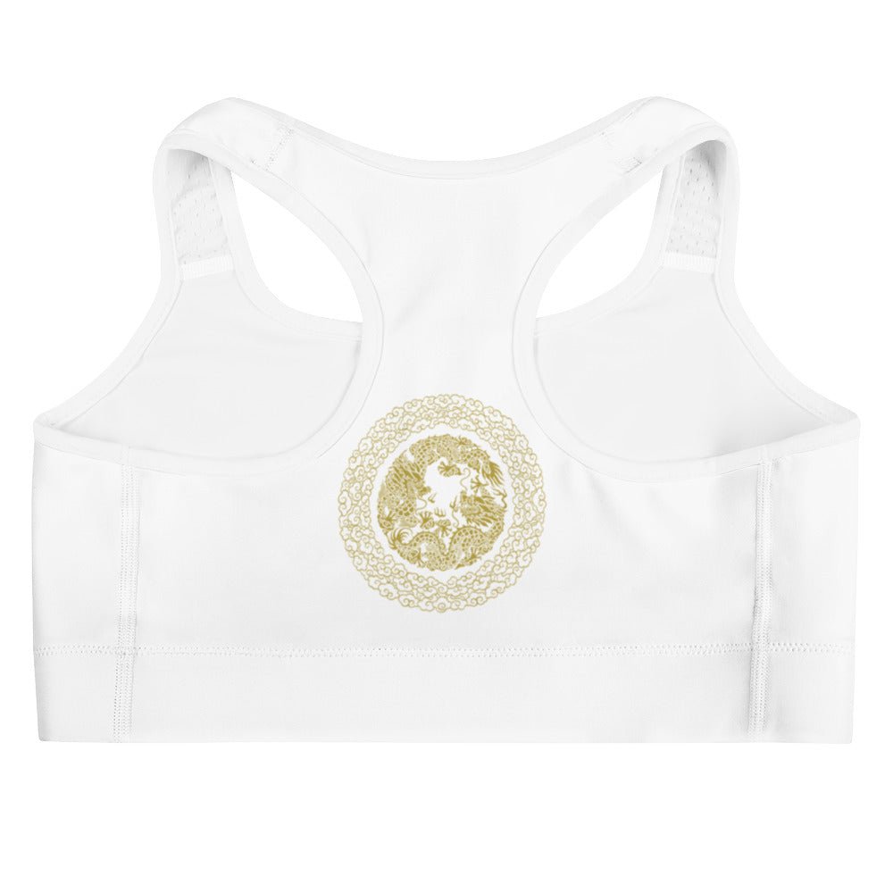 Brassière de Sport Prestige™ Blanc et Or DRAGON - Prestige SXM