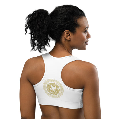 Brassière de Sport Prestige™ Blanc et Or DRAGON - Prestige SXM