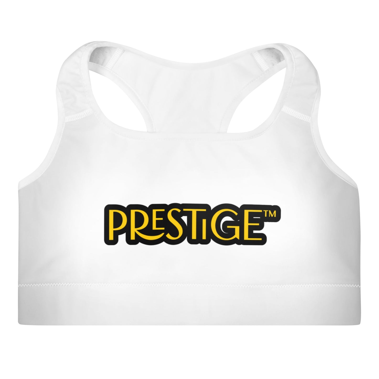 Brassière de Sport Rembourrée Prestige™ Blanc et Or DRAGON - Prestige SXM