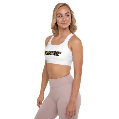 Brassière de Sport Rembourrée Prestige™ Blanc et Or DRAGON - Prestige SXM