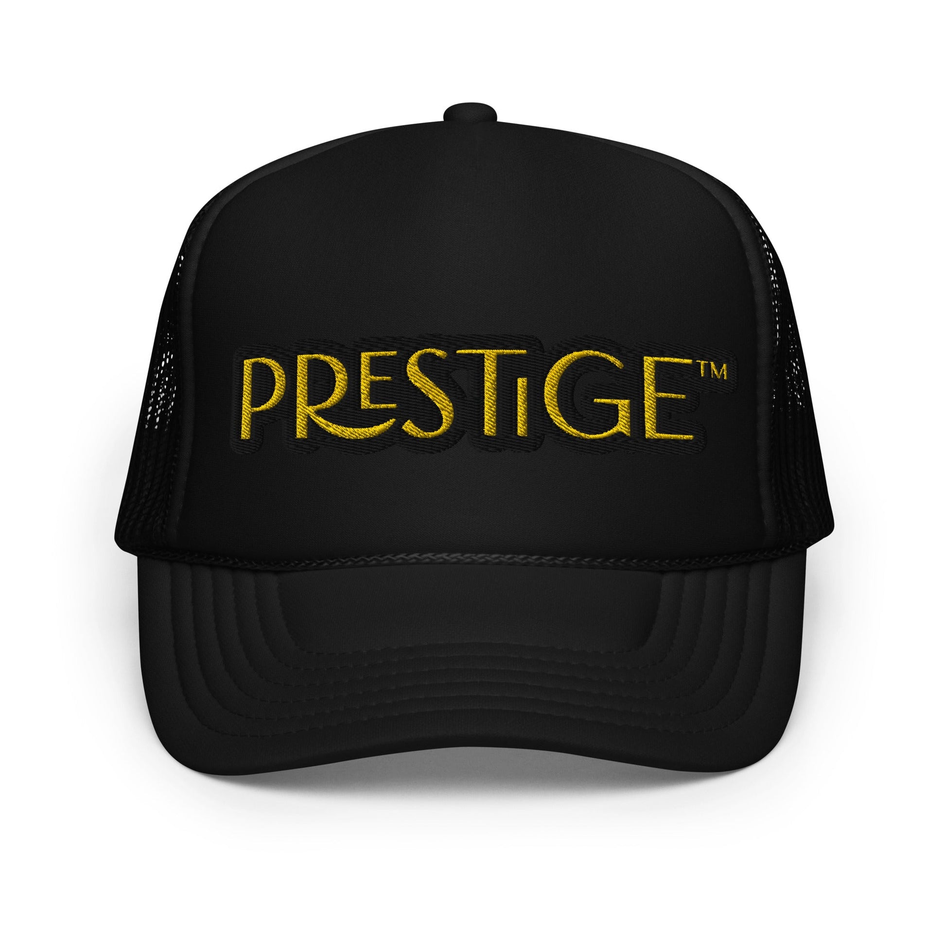 Casquette trucker en mousse Prestige™ Texte Noir et Or - Prestige SXM