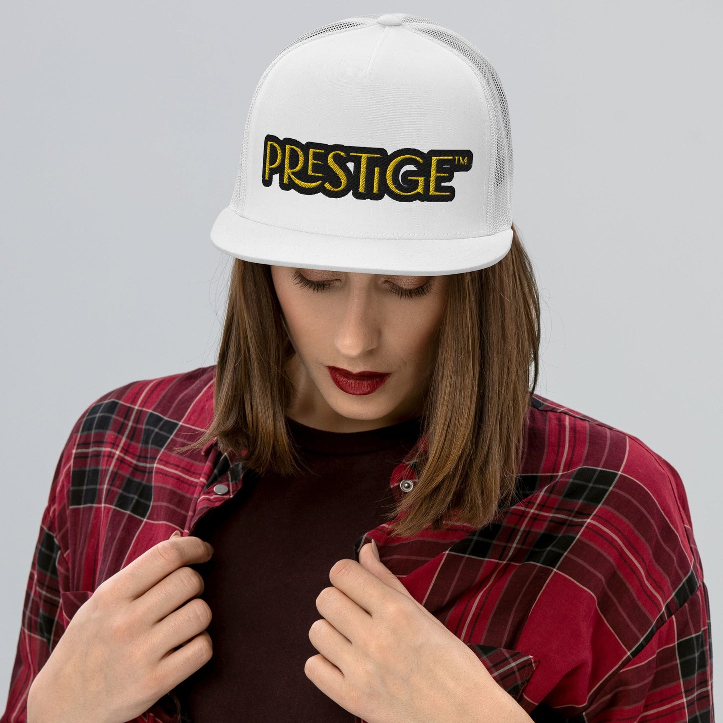 Casquette Trucker Prestige™ Texte Noir et Or - Prestige SXM