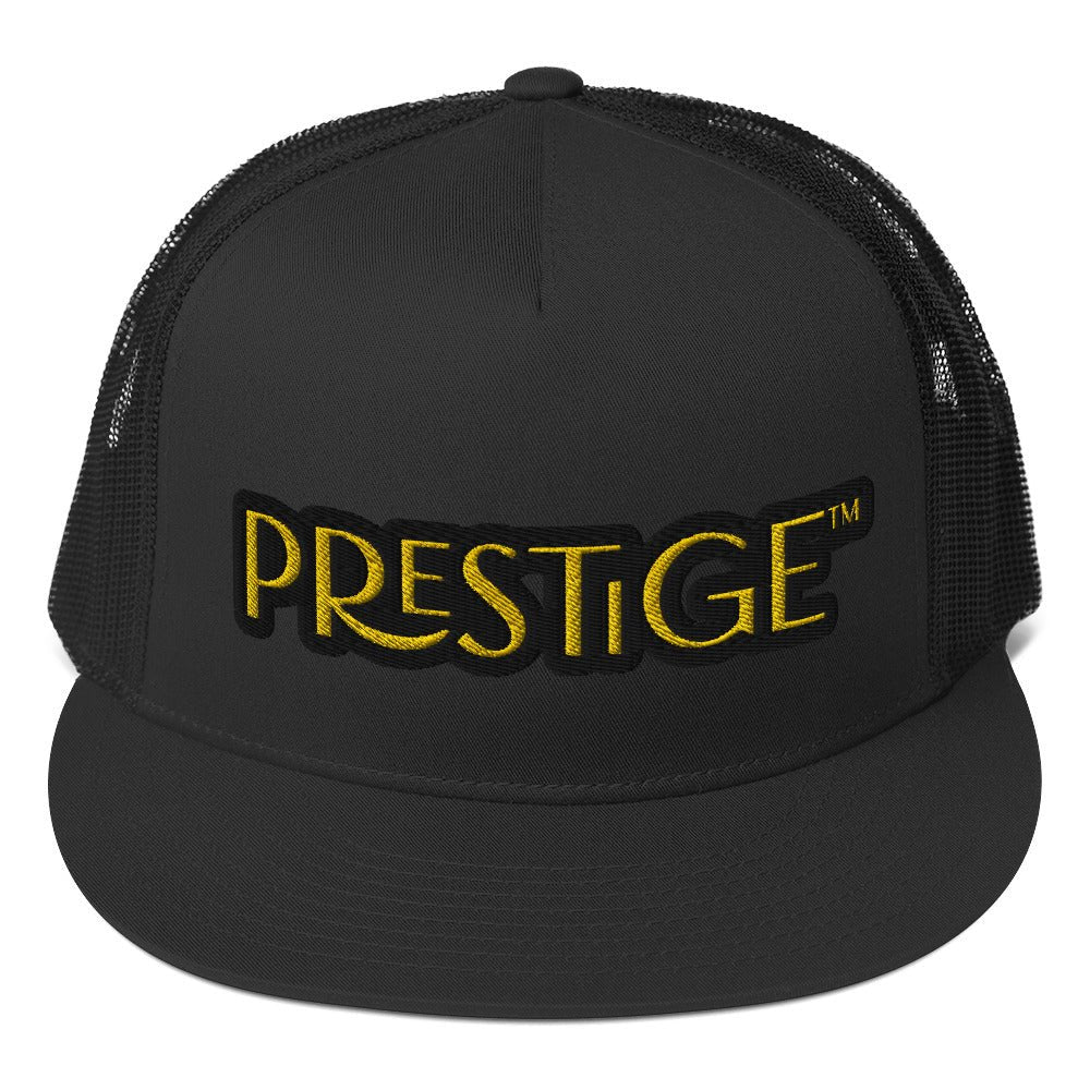 Casquette Trucker Prestige™ Texte Noir et Or - Prestige SXM