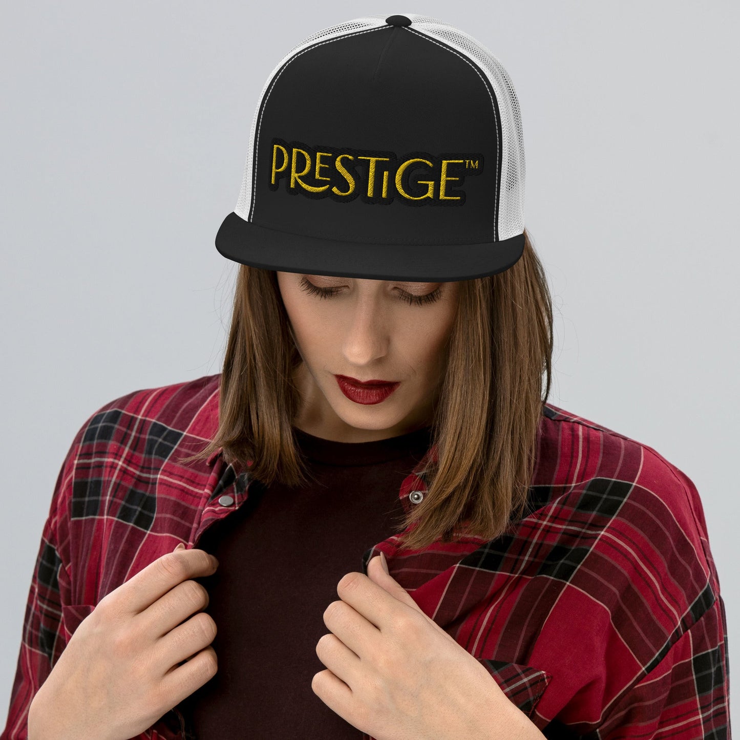 Casquette Trucker Prestige™ Texte Noir et Or - Prestige SXM