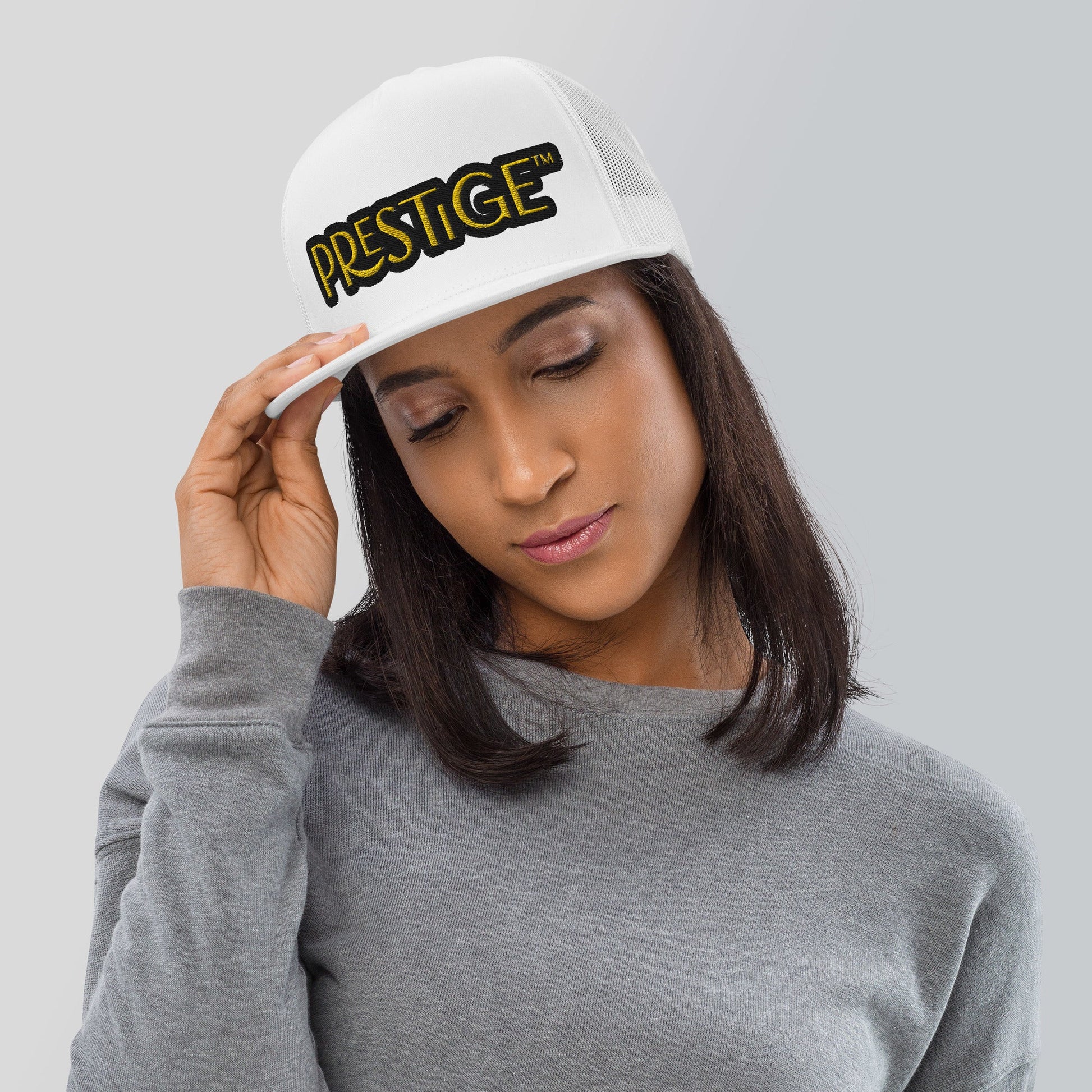 Casquette Trucker Prestige™ Texte Noir et Or - Prestige SXM