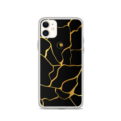 Coque Transparente Noir et Or Filament Prestige™ Pour iPhone®