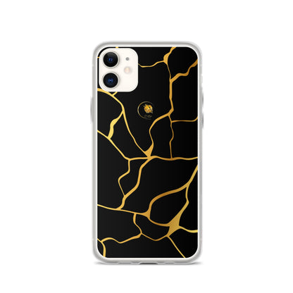 Coque Transparente Noir et Or Filament Prestige™ Pour iPhone® - Prestige SXM