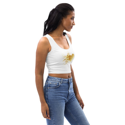 Crop Top Prestige™ cœur d’or blanc & Or - Prestige SXM