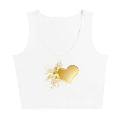 Crop Top Prestige™ cœur d’or blanc & Or - Prestige SXM