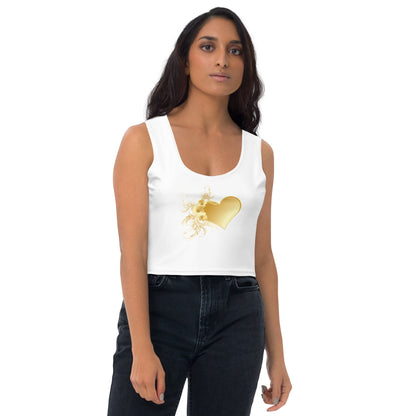 Crop Top Prestige™ cœur d’or blanc & Or - Prestige SXM