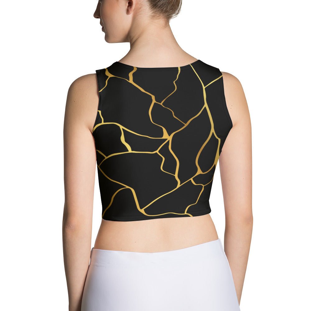 Crop Top Prestige™ Noir & Or - Prestige SXM