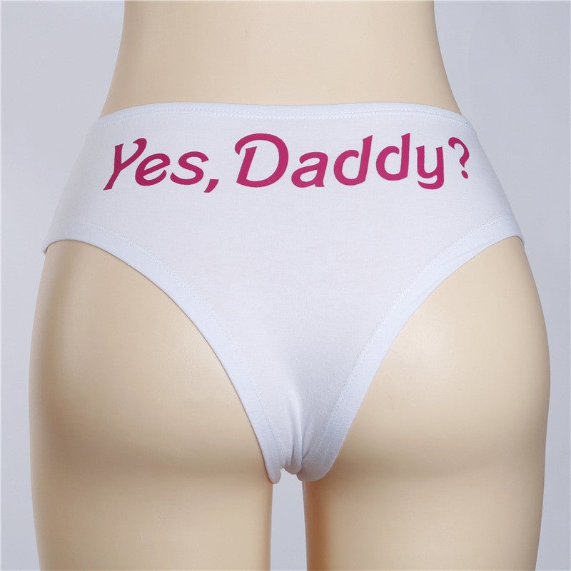 Culotte sexy imprimé "Yes Daddy" - Prestige SXM