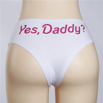 Culotte sexy imprimé "Yes Daddy" - Prestige SXM