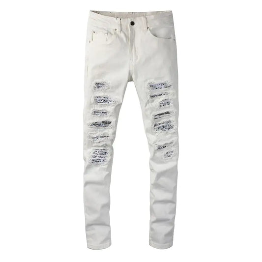 Jeans Bandana blanc