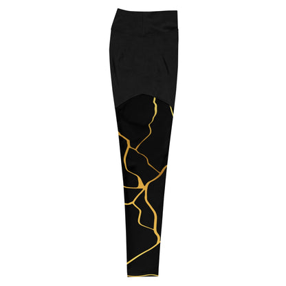 Legging de sport & Fitness Prestige™ Noir & Or - Prestige SXM