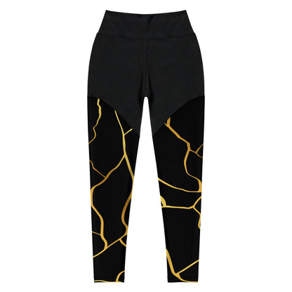 Legging de sport & Fitness Prestige™ Noir & Or - Prestige SXM