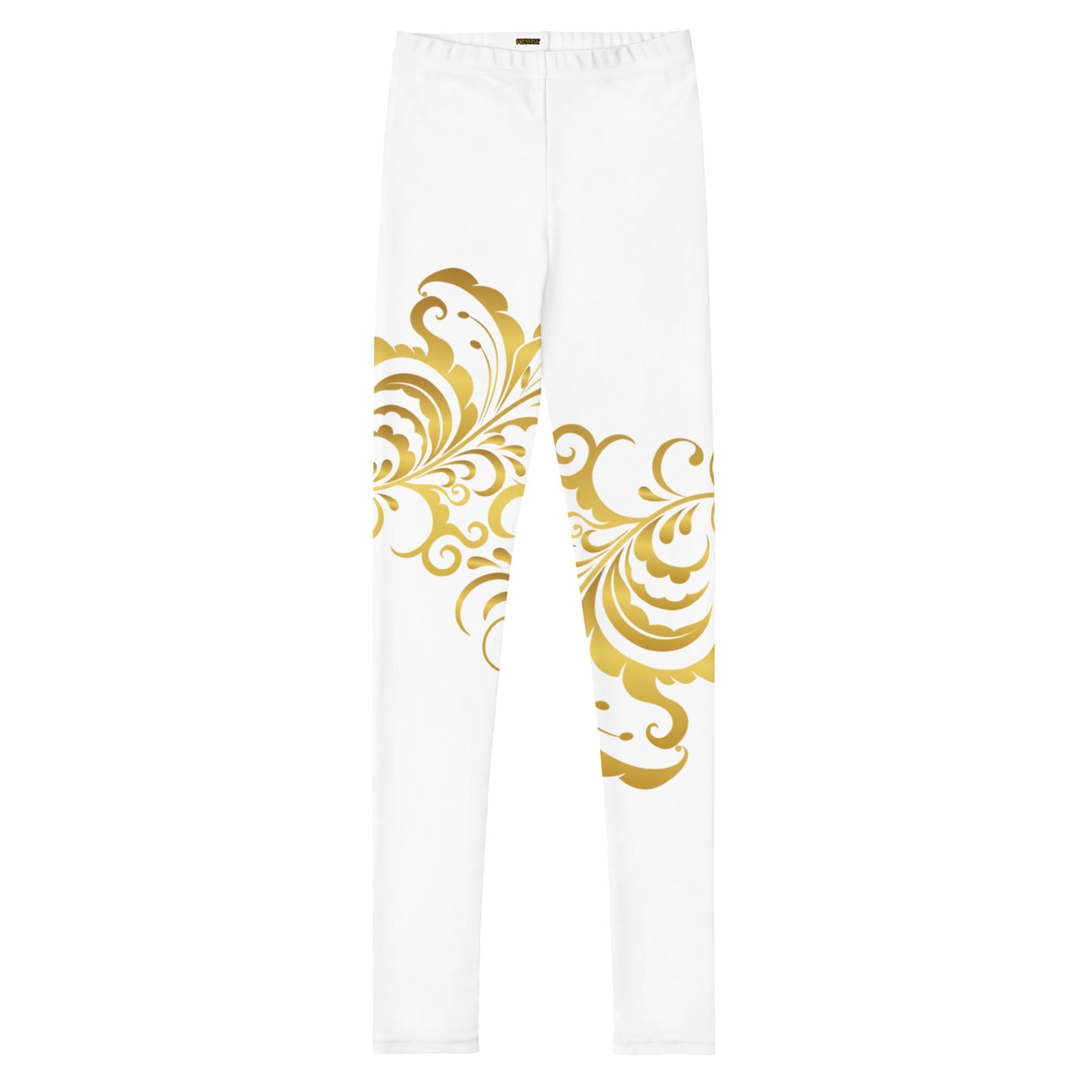 Legging Pour Ado Prestige™ Blanc et Or Floraison - Prestige SXM