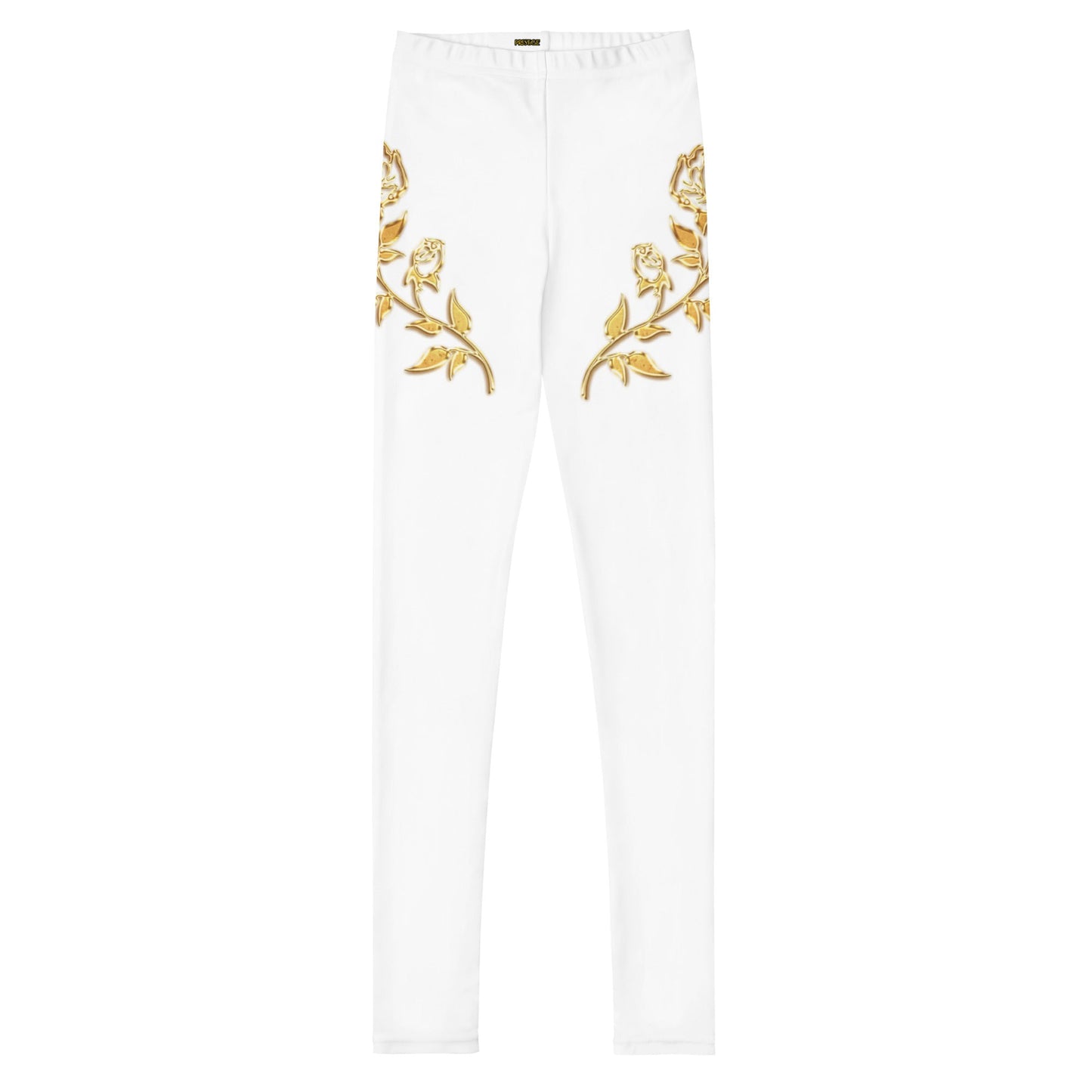 Legging Pour Ado Prestige™ Blanc et Or Petite Fleur - Prestige SXM