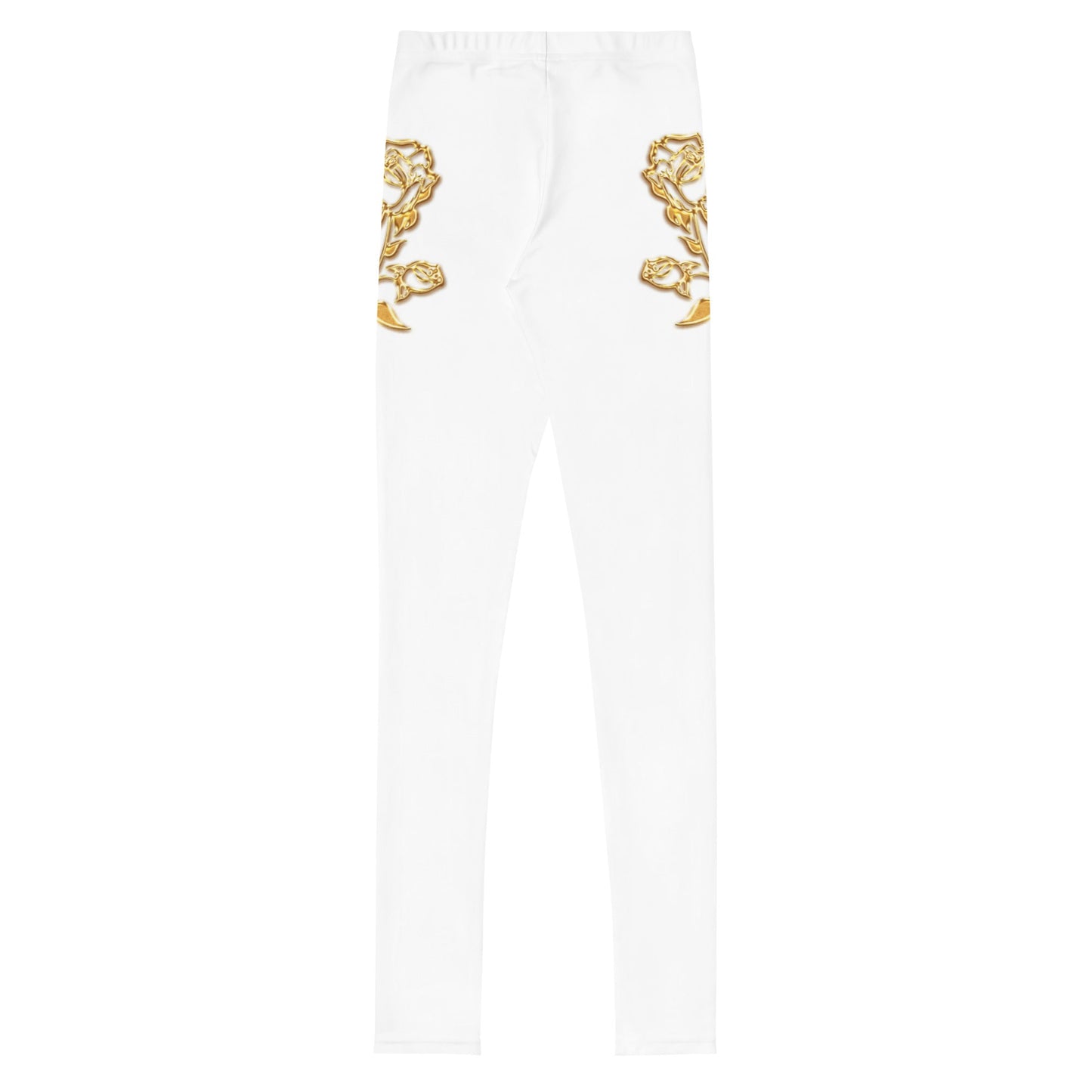 Legging Pour Ado Prestige™ Blanc et Or Petite Fleur - Prestige SXM