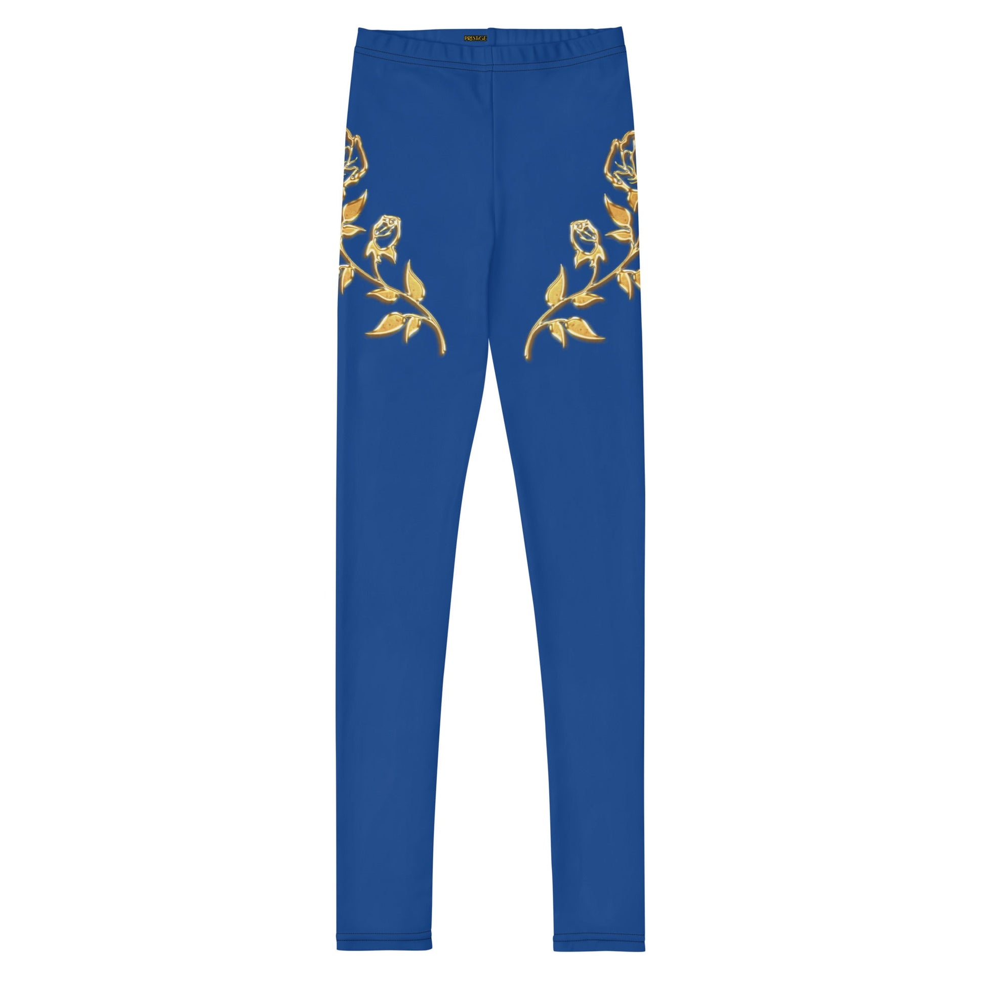 Legging Pour Ado Prestige™ Bleu Royal et Or Petite Fleur - Prestige SXM