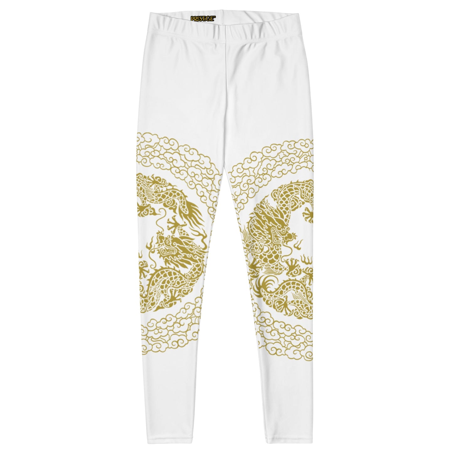 Leggings de Sport Prestige™ Dragon Blanc & Or - Prestige SXM