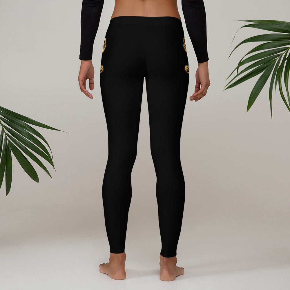 Leggings Prestige™ Noir et Or Petite Fleur - Prestige SXM