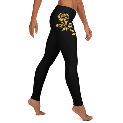 Leggings Prestige™ Noir et Or Petite Fleur - Prestige SXM