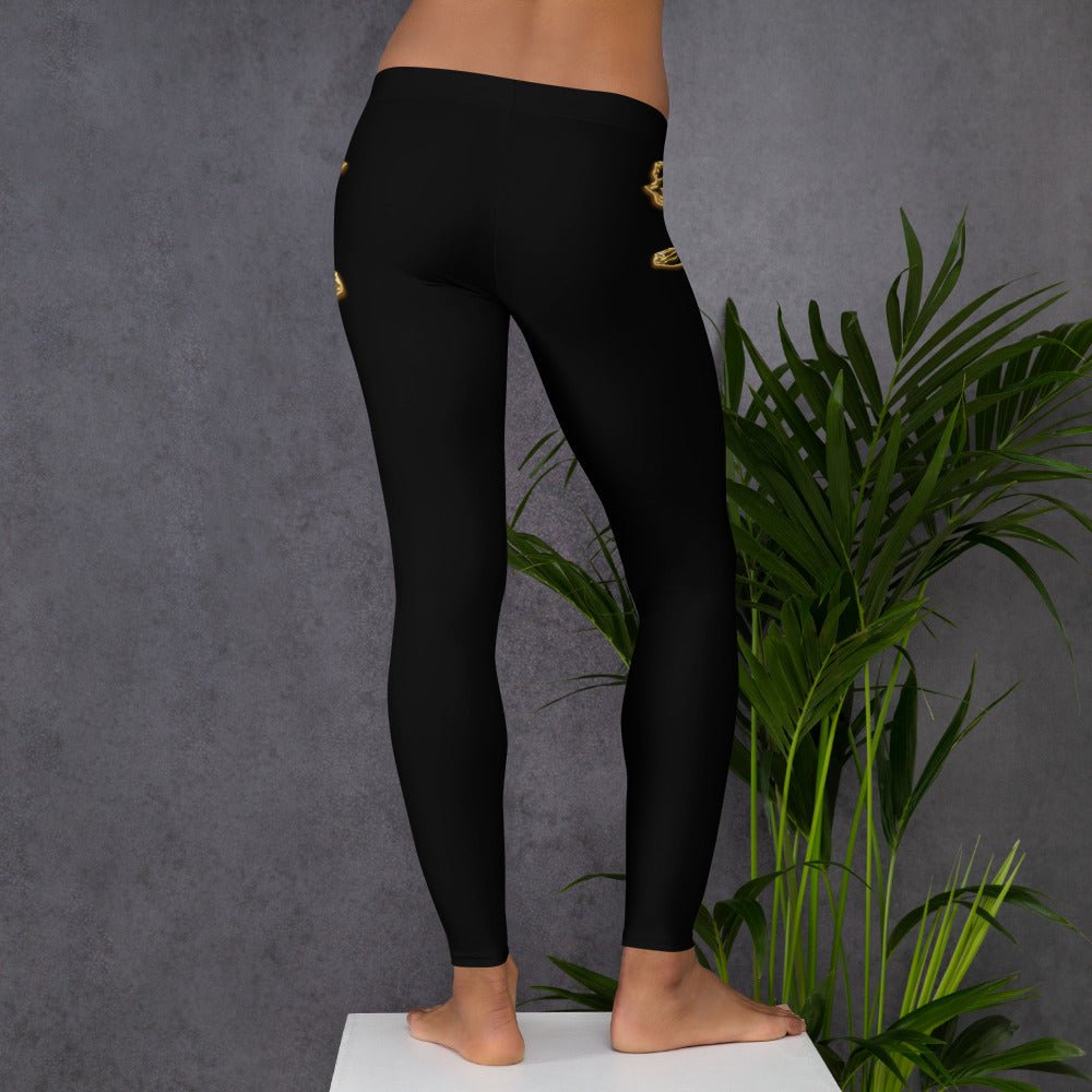 Leggings Prestige™ Noir et Or Petite Fleur - Prestige SXM