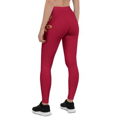 Leggings Prestige™ Vin et Or Petite Fleur - Prestige SXM