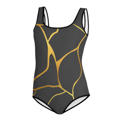 Maillot de Bain 1 pièce Pour Adolescente Prestige™ Eclipse et Or Filament - Prestige SXM