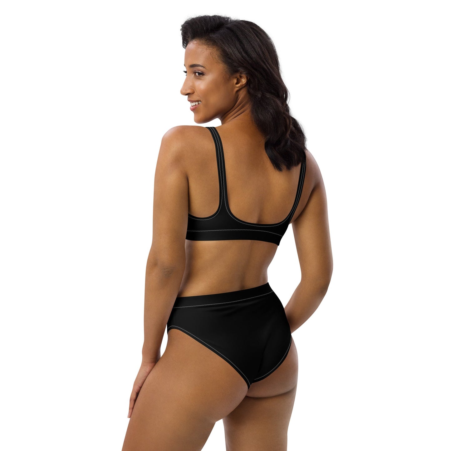 Maillot de bain éco - responsable taille haute Prestige Noir - Prestige SXM