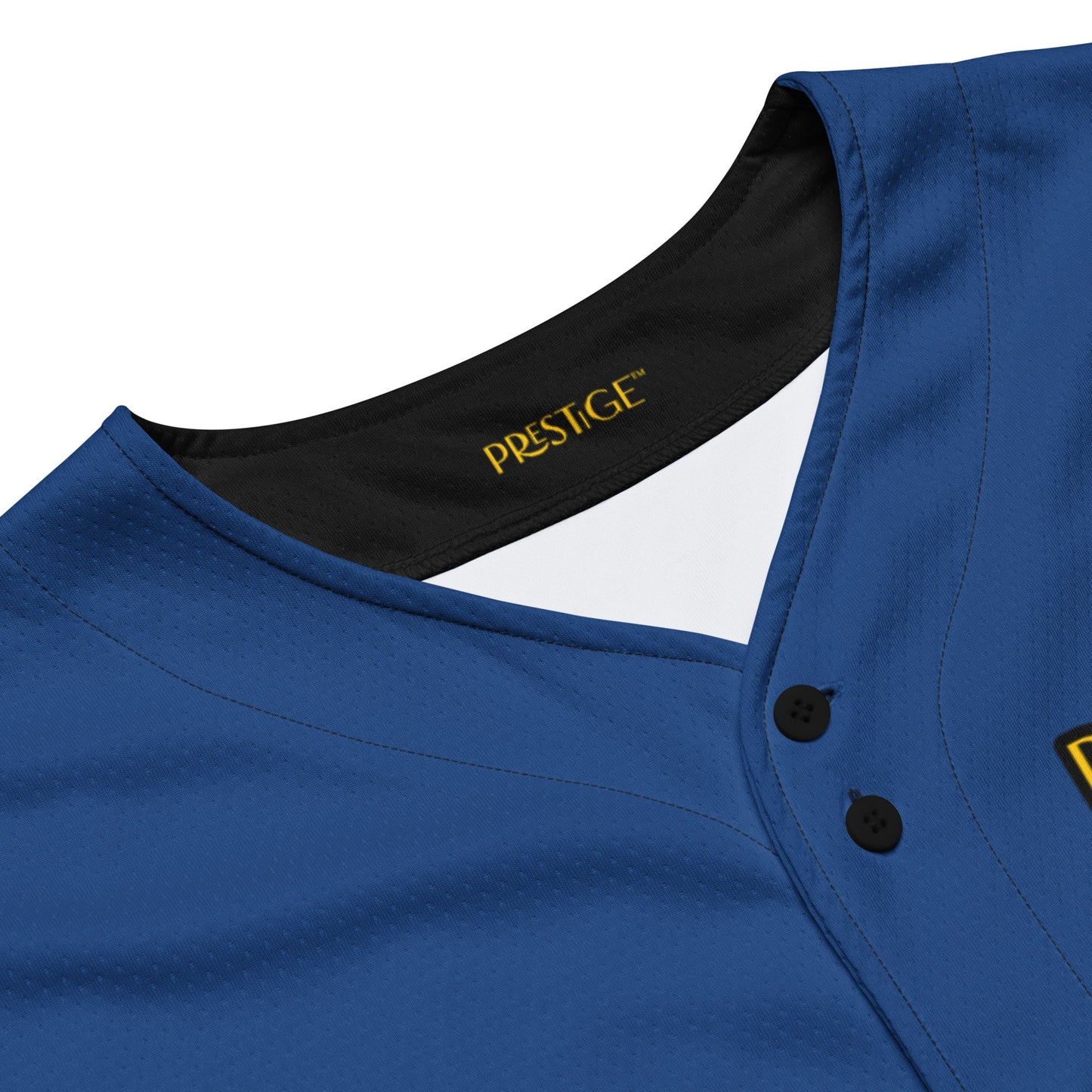 Maillot de baseball recyclé Prestige™ Bleu Marine et Or Filament - Prestige SXM