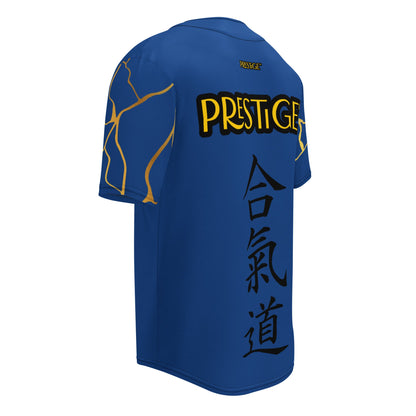 Maillot de baseball recyclé Prestige™ Bleu Marine et Or Filament - Prestige SXM