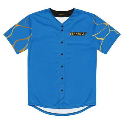 Maillot de baseball recyclé Prestige™ Bleu Royal et Or Filament - Prestige SXM