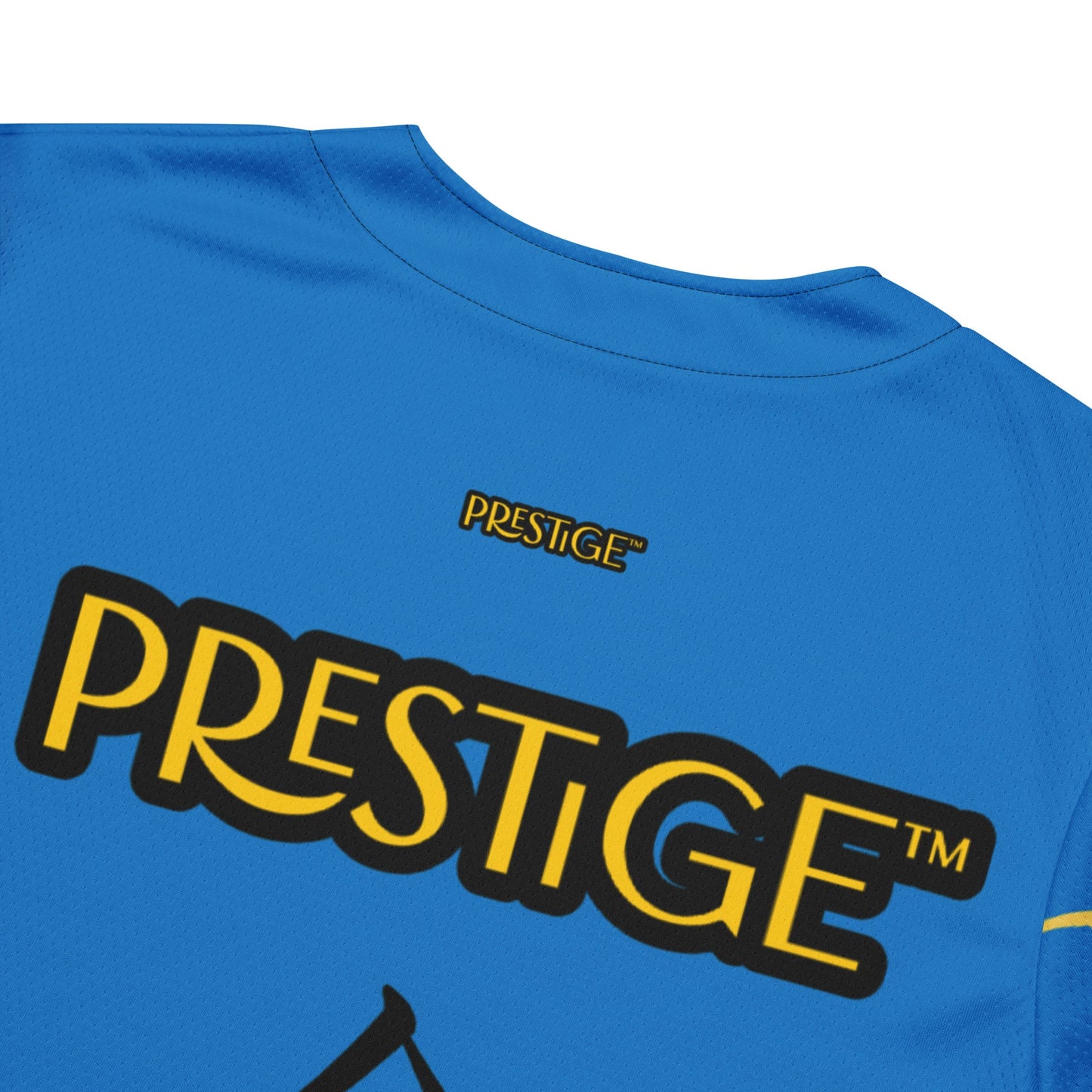 Maillot de baseball recyclé Prestige™ Bleu Royal et Or Filament - Prestige SXM