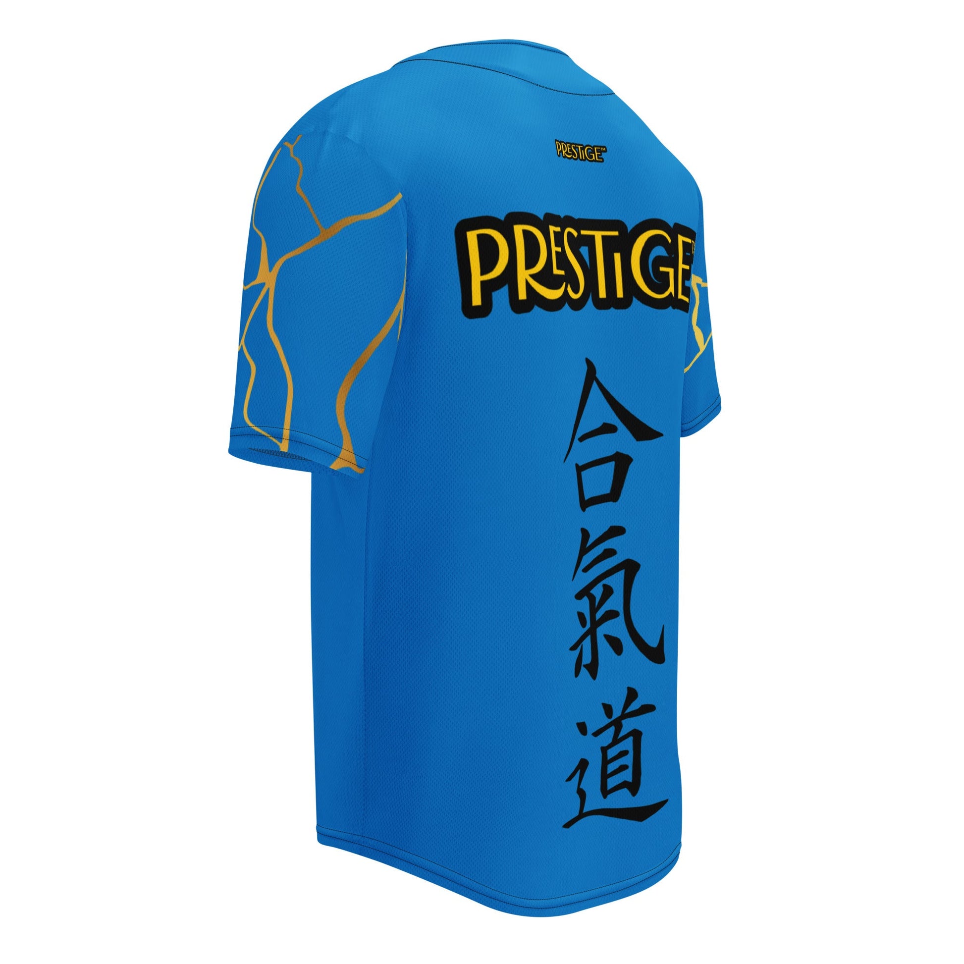 Maillot de baseball recyclé Prestige™ Bleu Royal et Or Filament - Prestige SXM