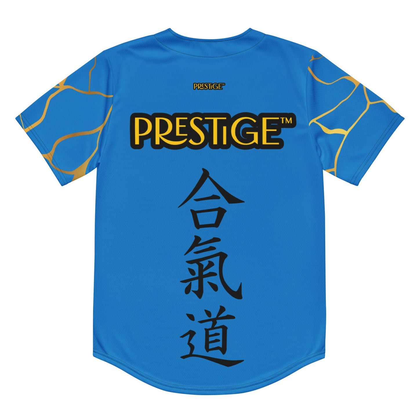 Maillot de baseball recyclé Prestige™ Bleu Royal et Or Filament - Prestige SXM