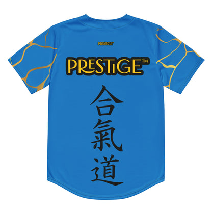 Maillot de baseball recyclé Prestige™ Bleu Royal et Or Filament - Prestige SXM