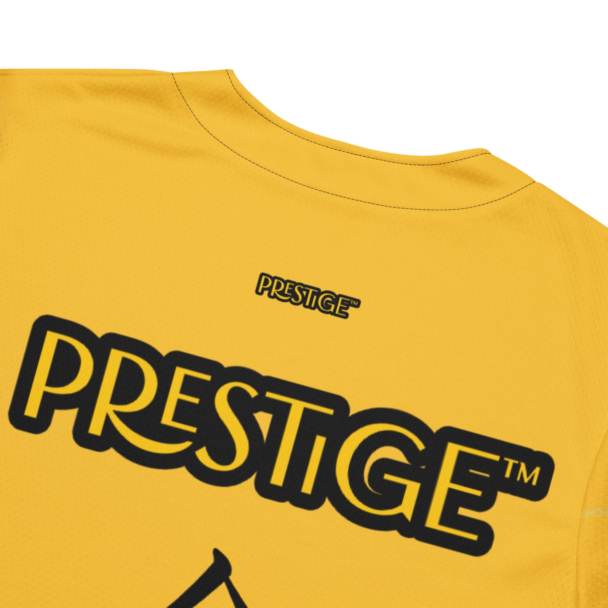 Maillot de baseball recyclé Prestige™ Jaune et Or Filament - Prestige SXM