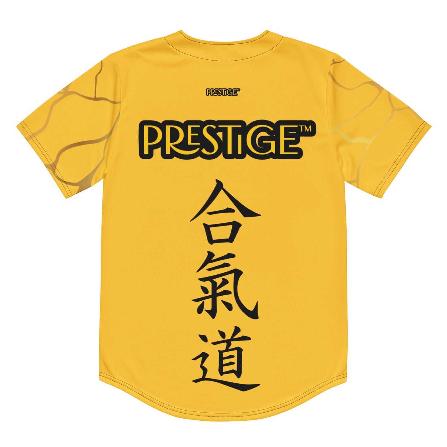 Maillot de baseball recyclé Prestige™ Jaune et Or Filament - Prestige SXM