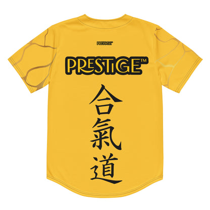 Maillot de baseball recyclé Prestige™ Jaune et Or Filament - Prestige SXM