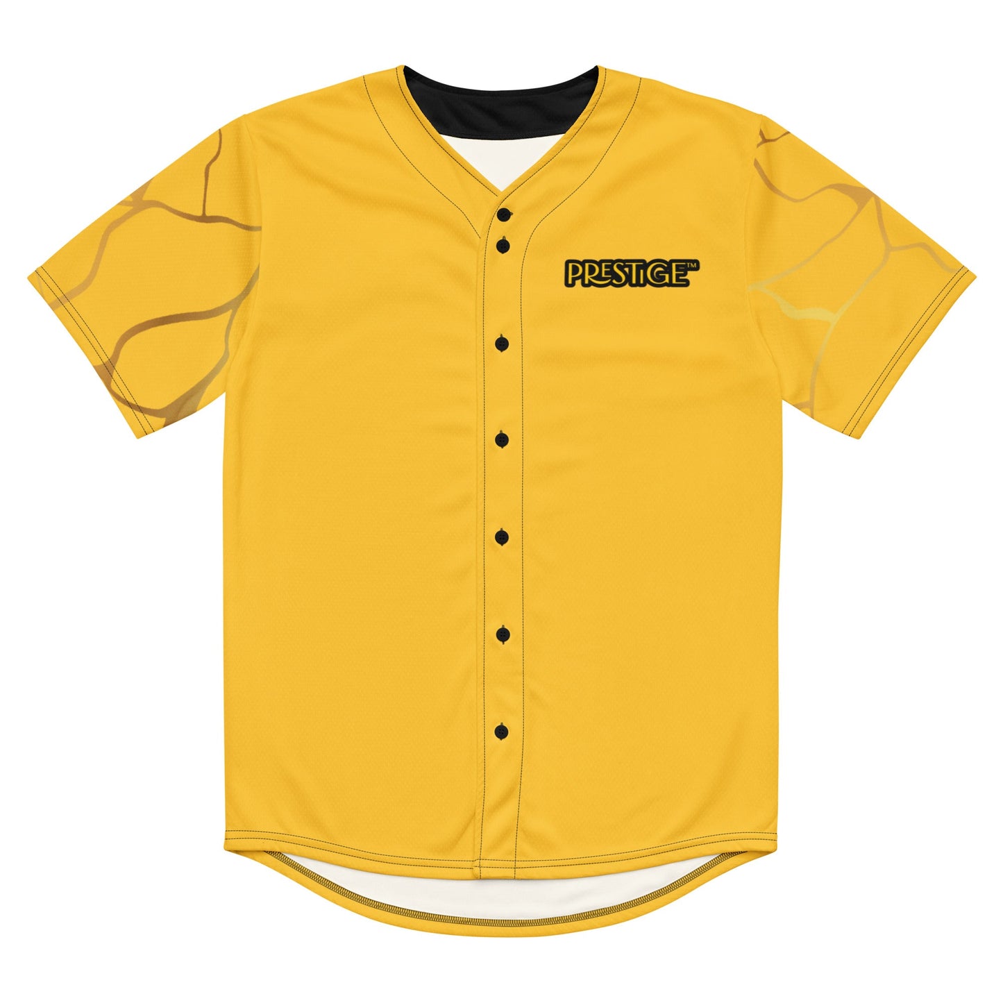 Maillot de baseball recyclé Prestige™ Jaune et Or Filament - Prestige SXM